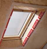 Sekundarni priklop preprečuje vdor kondenčne vode ob oknu in zagotavlja vodotesnost na spoju med oknom in strešno konstrukcijo.