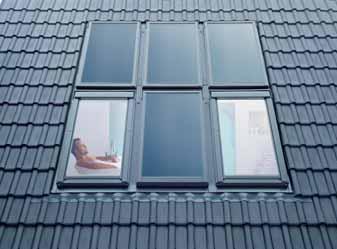 Ujemanje s strešnimi okni omogoča enoten izgled in ogromno kombinacij po vaših željah. Enostavna vgradnja Pritrditev na strešne letve ne potrebuje izdelave dodatne nosilne konstrukcije.