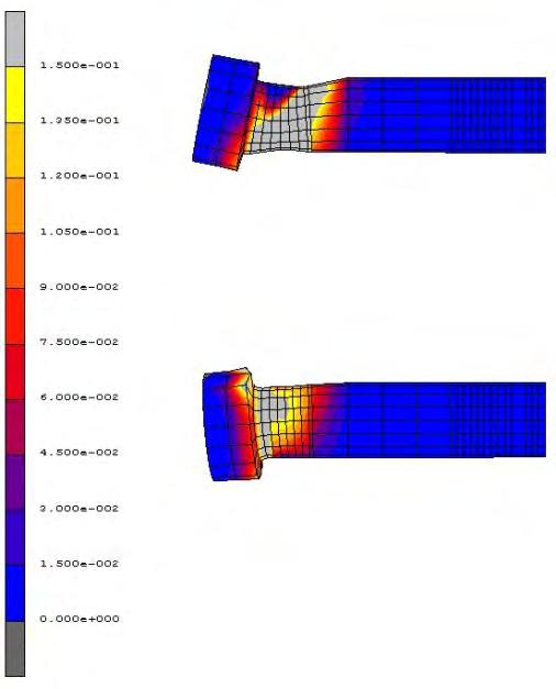 600 o C Φ=26.81mrad M=61.11kNm Φ=31.16mrad M=63.65kNm Φ=33.33mrad M=64.