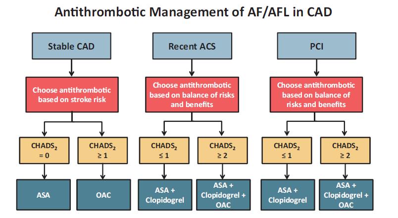 ACCP9 2012 CHADS2 =0 CHADS2 1 CHADS2 1 CHADS2 2 OAC +Clo 12 μήνες ASA + Clop 12 μήνες ASA