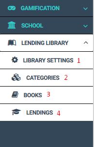 ΕΠΕΞΗΓΗΣΗ ΜΕΝΟΥ ΔΑΝΕΙΣΤΙΚΗΣ ΒΙΒΛΙΟΘΗΚΗΣ 1 Library Settings: Ρυθμίσεις Δανειστικής Βιβλιοθήκης 2 Categories:
