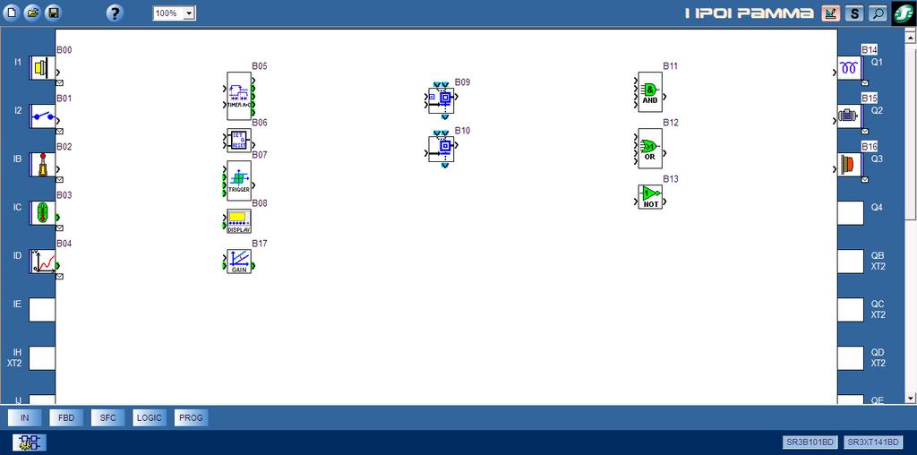 Το Function Block Diagram αποτελείται από πάρα πολλά γραφικά τα οποία προσομοιώνουν κάποιες λειτουργίες.