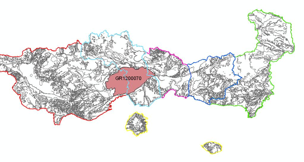 2.4.2. Σύστημα Ορέων Λεκάνης GR1200070 Το υπόγειο υδατικό σύστημα Ορέων Λεκάνης έχει κωδικό GR1200070. Πρόκειται για καρστικό υδροφόρο σύστημα.