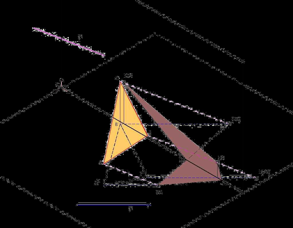 Μεταβολές της σκιάς επιπέδου σχήματος, σε αξονομετρική