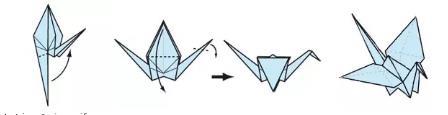 7) Ξεδιπλώστε την κάτω γωνία, τραβώντας προς τα πάνω και πιέζοντας συγχρόνως τα πλαϊνά. 8) Πιέστε ώστε να γίνει επίπεδο.