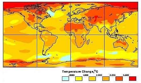 Μακροχρόνια πρόβλεψη Εικόνα 8: Μεταβολή της μέσης ετήσιας θερμοκρασίας