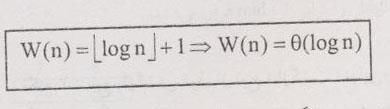 در تست ها علت فرمول 1 + n log را می بینید.