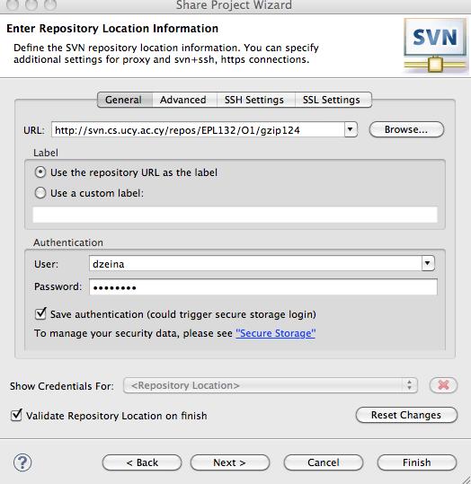 Subversion - SVN (Δημοσίευση Νέου Έργου) Δημιουργία Folder με όνομα gzip124 στο SVN repository μας Ε: Upload