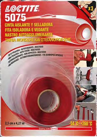 LOCTITE 5075 ΑΥΤΒΥΛΚΑΝΙΖΜΕΝΗ ΤΑΙΝΙΑ ΜΝΩΣΗΣ & ΣΤΕΓΑΝΠΙΗΣΗΣ Αυτοβουλκανιζόμενη για διάφορες εργασίες