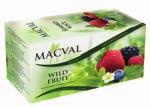 R002003007878 brusnica, instant R002003047884 MACVAL Čajevi nana, 20 kesica x 1g hibiskus,