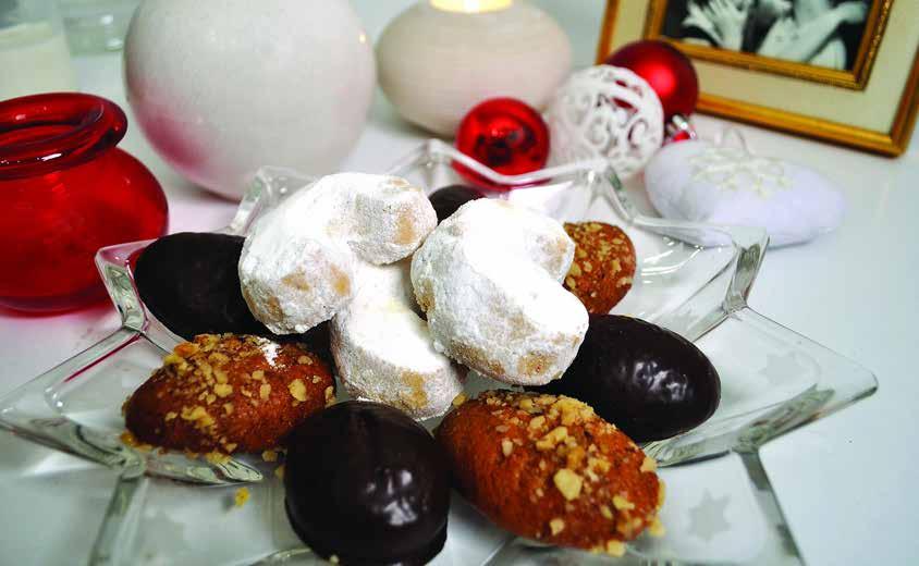 Εορταστικά - Seasonal Μελομακάρονα Σοκολάτας