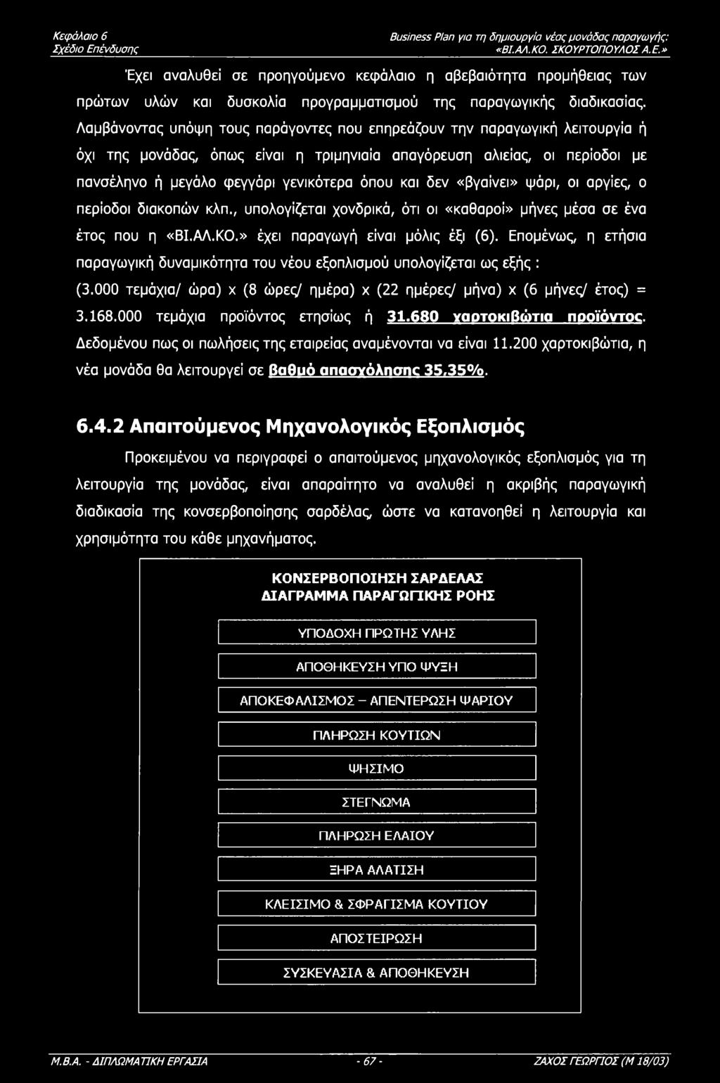 «βγαίνει» ψάρι, ι αργίες, περίδι διακπών κλπ., υπλγίζεται χνδρικά, ότι ι «καθαρί» μήνες μέσα σε ένα έτς πυ η «ΒΙ.ΑΛ.Κ.» έχει παραγωγή είναι μόλις έξι (6).