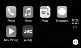 Apps/Apple CarPlay APPS برنامه 3 دکمههای عملیاتی و Apps موجود در صفحه خانه CarPlay شما میتوانید از Apps در دستگاه iphone متصلشده استفاده نمایید.