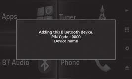 BLUETOOTH جفت سازی خودکار وقتی قابلیت Pairing> <Auto روی حالت [ON] تنظیم شده باشد دستگاه های دارای سیستم عامل ios )مانند )iphone هنگام اتصال از طریق کابل USB به طور خودکار جفت سازی می شوند.