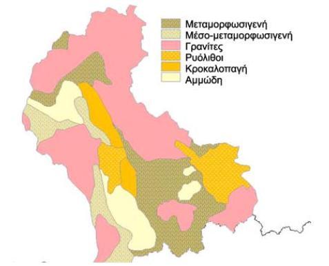 ΚΕΦΑΛΑΙΟ 2: ΧΑΡΑΚΤΗΡΙΣΤΙΚΑ ΤΗΣ ΛΕΚΑΝΗΣ ΑΠΟΡΡΟΗΣ ΤΟΥ ΠΟΤΑΜΟΥ ΝΕΣΤΟΥ όγκους στο όρος Πίριν και δύο στο όρος Ροδόπη. Το 30% της βουλγαρικής λεκάνης (Σχήμα 2.