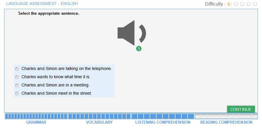 Ενδέχεται επίσης να σας ζητηθεί να προσδιορίσετε το επικοινωνιακό πλαίσιο μιας συζήτησης με βάση μια σειρά στοιχείων, όπως ο τόνος τηλεφωνικής κλήσης, το