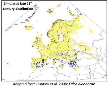 Μεσογείου Πρόσφατα στοιχεία υποδηλώνουν μια μετατόπιση της κατανομής του είδους βορειότερα, σε συμφωνία με τις προβλέψεις του Κλιματικού Άτλαντα των Ευρωπαϊκών ειδών (Climatic Atlas of the European