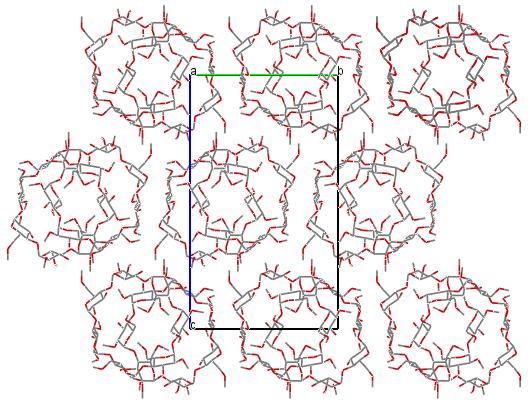 3.2.4. Κνοζηαθθζηή ιμνζαηή δζεοεέηδζδ (crystal packing) Σα ιυνζα ηδξ DΜβCD επζζημζαάγμκηαζ ζε ζηήθεξ ηαηά ηδ δζεφεοκζδ ημο ηνοζηαθθμβναθζημφ άλμκα a (Δζη.