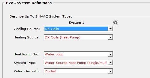 κοινά μεταξύ των σεναρίων Βήμα 1 ο : HVAC System Definitions Στο βήμα αυτό