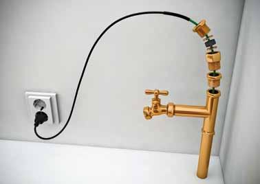 Veetorustike jäätumiskaitse Plug n Heat - valmiskomplekt joogiveetorudesse Plug n Heat kaablid on valmistatud isereguleeruvast Optiheat9 sulatuskaablist ning varustatud pistikuga toitejuhtmega.