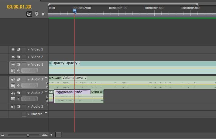 Audio Transitions (ηχητικά εφέ αλλαγής πλάνου) Στο Adobe Premiere υπάρχουν τρία εφέ εναλλαγής ήχου στον φάκελο Crossfade.