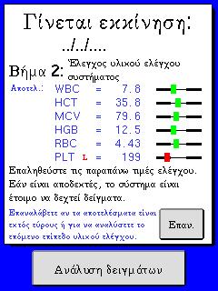 είναι αρκετά χαμηλή ώστε να αναλυθεί ένα δείγμα.