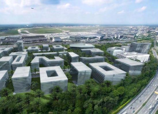 Η περιοχή θα έχει ολοκληρωθεί μέχρι το 2016 και θα αποτελείται από συγκροτήματα κτιρίων υψηλής αρχιτεκτονικής αισθητικής (www.frankfurt-airport.