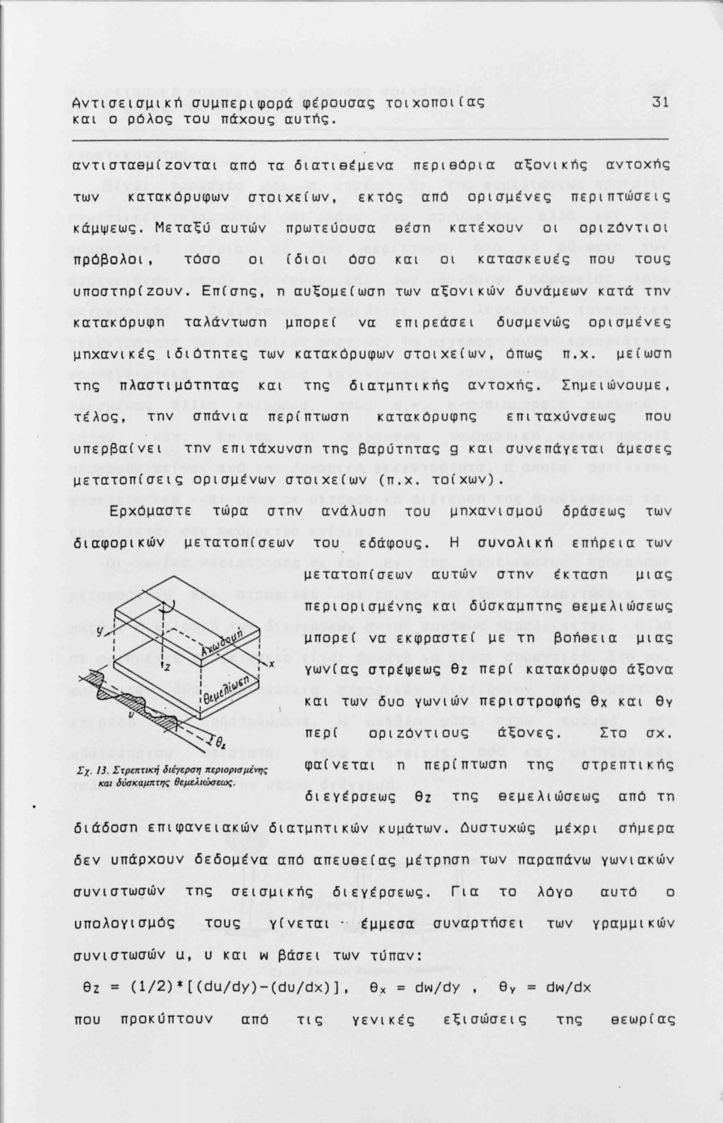 Αντισεισμική συμπεριφορά φέρουσας τοιχοποι(ας και ο ρόλος του πάχους αυτής.