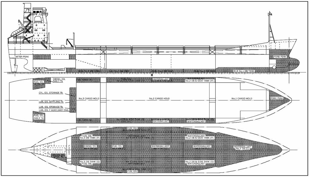 ΕΥΣΤΑΘΕΙΑ ΚΑΙ ΦΟΡΤΩΣΗ - 55-3) BALLAST CONDITION (DEPARTURE) Floating Status Draft FP 3.819m Heel zero GM(Solid) 4.763m Draft MS 4.897m Equil Yes F/S Corr 0.067m Draft AP 5.975m Wind 0.