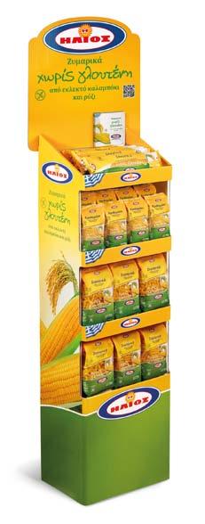 Ζυμαρικά από εκλεκτό καλαμπόκι και ρύζι Gluten Free Pasta from selected corn & rice Ελεύθερα γλουτένης...από τη φύση τους!