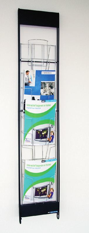 Broschürenständer Classic Broschürenständer aus schwarzem oder grauem