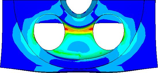 59 NODAL SOLUTION STEP= SUB = TIME= SEQV (AVG) DMX =.00643 SMN =.45 SMX =58.