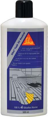 ΤΟΠΟΘΈΤΗΣΗ & ΠΡΟΣΤΑΣΊΑ DECK 5 Sika Teak Oil Neutral Φυτικό λάδι προστασίας για teak καταστρώματα σκαφών συμβατό με το σύστημα σφράγισης αρμών Sika Το Sika Teak Oil