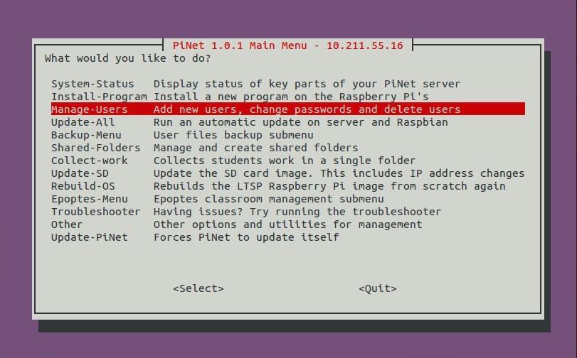 Σε αυτό το σημείο, μπορούμε να θεωρήσουμε ότι έχουμε ολοκληρώσει την εγκατάσταση του PiNet σε server και clients.