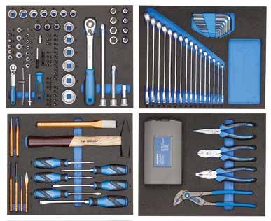 MAGIC TS-147 ΔΙΆΦΟΡΑ ΕΡΓΑΛΕΊΑ ΣΕ ΘΉΚΕΣ "CHECK-TOOL" 147 τεμάχια 599, Εργαλεία σε μετρικές διαστάσεις Σύστημα Check-Tool της GEDORE: έλεγχος πληρότητας μέσω