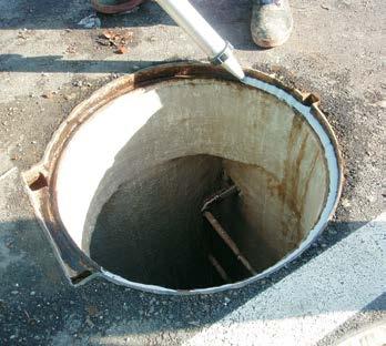 Prostor oko spoja cijevi i betona bilo je potrebno zabrtviti hidrofi lnom bubrećom trakom IDROSTOP dimenzije 20 x 10 mm.