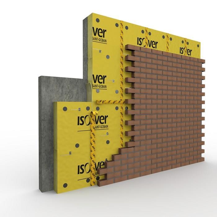 ISOVER OL-33 Facade U-väärtused: 120 mm = 0,25 W/m2K 180 mm = 0,17 W/m2K 205 mm = 0,15