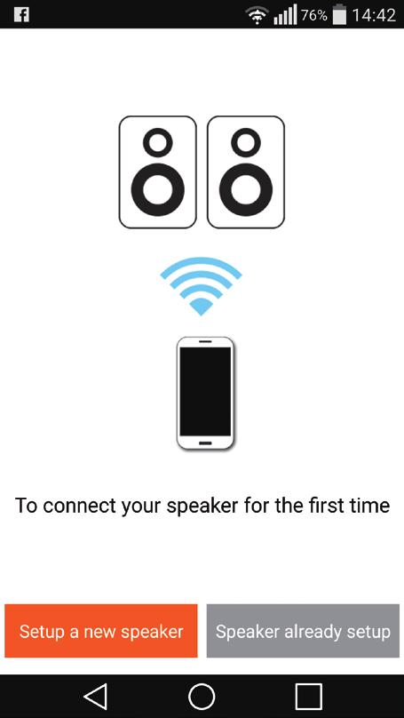 3 Στην αρχική σελίδα Setup (Ρύθμιση), πατήστε Setup a new speaker (Εγκατάσταση νέου ηχείου).