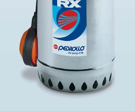 RX Electropompe submersibile de DRENAJ pentru apa curata DOMENIUL DE UTILIZARE Capacitate de până la 00 l/min ( m/h) Inaltimea de pompare până la 0 m LIMITELE DE UTILIZARE Adâncime de utilizare sub