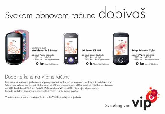 + zvučnik MS410 na poklon Zylo s Walkmanom fotoaparat s 3,2 megapiksela; 2,6 TFT zaslon; Walkman player, SensMe, Shake kontrola; 260 MB interne memorije; Facebook, Twitter,YouTube,Google Maps ;