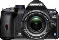 Digitalni fotoaparati s hrvatskim izbornikom SLR Olympus E-520 Double Zoom KIT U kompletu s objektivima 14-42 mm i 40-150 mm 10 Mpix Live Preview funkcija