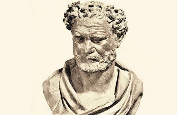 ΔΗΜΟΚΡΙΤΟΣ Φιλόσοφος. (Άβδηρα περ. 460 περ. 370 π.χ.). Ήταν σύγχρονος του Σωκράτη και του Πρωταγόρα. Οι πληροφορίες για τη ζωή του δεν είναι ακριβείς.