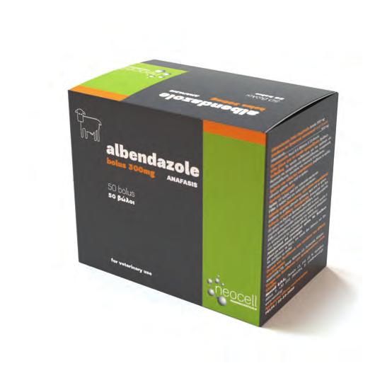 bolus 300mg albendazole ANAFASIS Σύνθεση σε δραστικά συστατικά και άλλες ουσίες (ανά δισκίο) Δραστικό (ά) Albendazole... 300mg Έκδοχα Lactose-200...1640,8 mg Povidone K29/32...104 g Avicel.