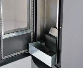 1) Auszug obere Brandabschottung 2) Auszug der rechten Scheidewand 3) Auszug der linken Scheidewand La cámara de combustión es desmontable en 8 movimientos para una limpieza más facíl de la vuelta de