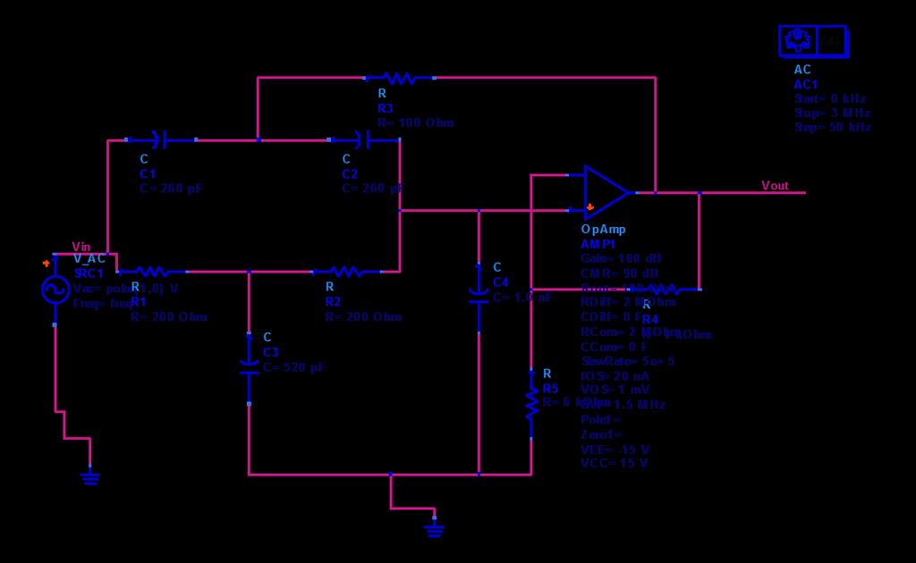 GAIN LM741 DEFAULT -20dB 0.3MHz 0.28MHz -30dB 0.35MHz 0.32MHz -50dB 0.5MHz 0.46MHz -60dB 0.6MHz 0.55MHz -80dB 0.9MHz 0.