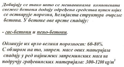 бетони дефиниција, подела