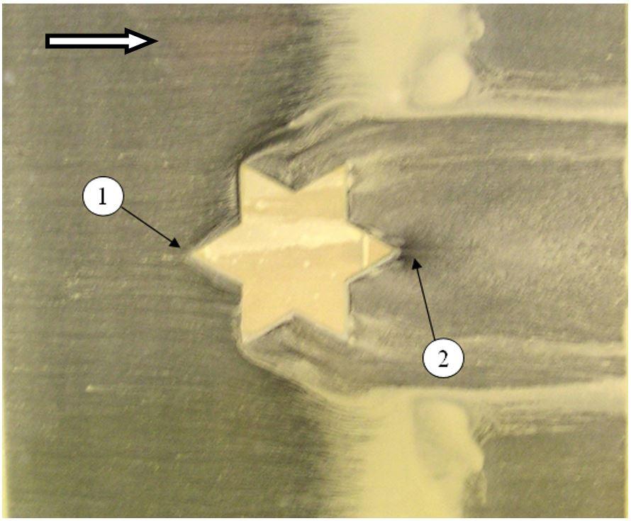1. Installed model in the wind tunnel test section شکل 1: محفظه آزمون تونل باد و مدل بال نصب شده در آن Fig. 3.