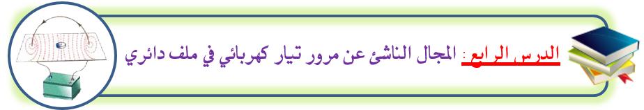 mfayyad.blogspot.com e الوحدة الثالثة : الكهروماطيسية الفصل األول : اجملال املاطيسي لليار الكهربائي.