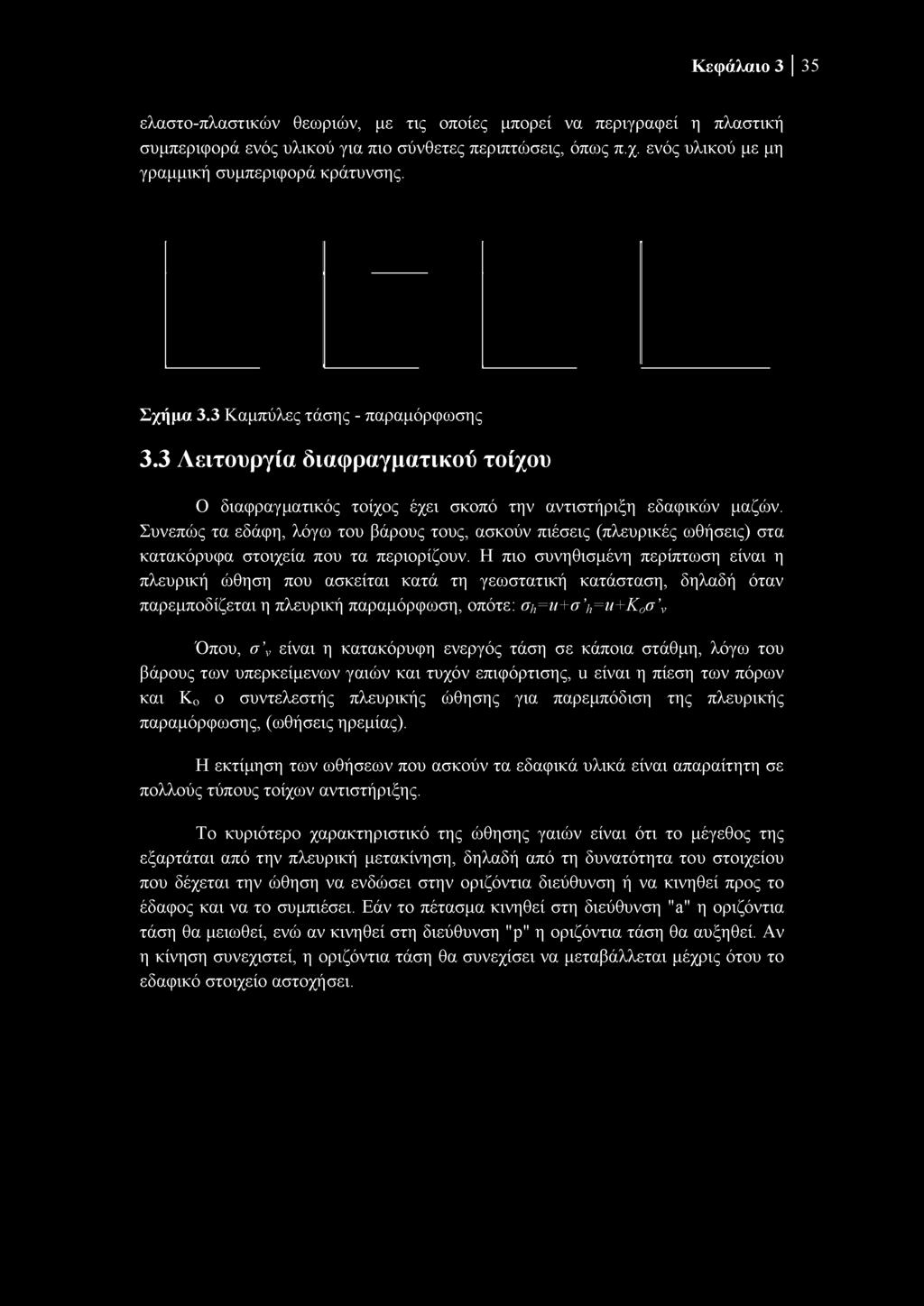 Κεφάλαιο 3 35 ελαστο-πλαστικών θεωριών, με τις οποίες μπορεί να περιγραφεί η πλαστική συμπεριφορά ενός υλικού για πιο σύνθετες περιπτώσεις, όπως π.χ. ενός υλικού με μη γραμμική συμπεριφορά κράτυνσης.