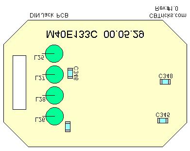 SS4900 DIN Jack PCB Component Layout Top and Bottom Pattern Top Pattern Bottom Pattern 6 PIN DIN CON